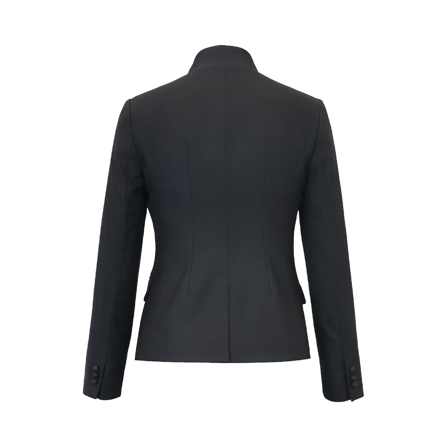 Sustainable Mandarin Collar Blazer for Women – Knot Front