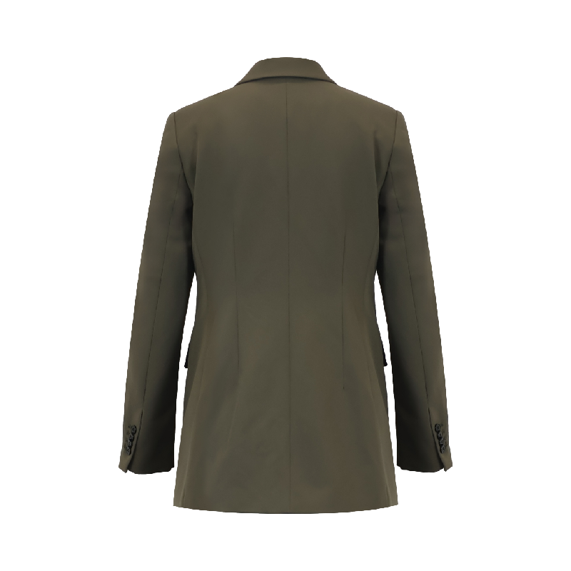 Adjustable Reconstructed Blazer with Metallic Zippers